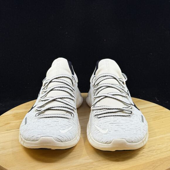 Mens Size 10 Nike Free Run 5.0 White Black Running Shoes CZ1884 010 - Picture 3 of 9